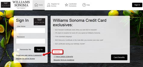 williams sonoma online payment.